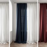 Modern Linen Curtains for Living Room, Pleated Curtains, and Sheer Drapes Ideas